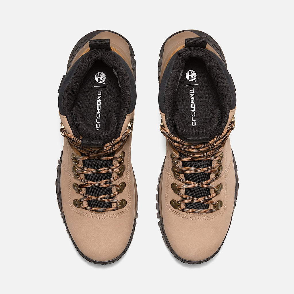 TIMBERLAND MOTION SCRAMBLE MID LACE-UP WATERPROOF HIKING BOOT (BEIGE NUBUCK) TB0A6CENEN3