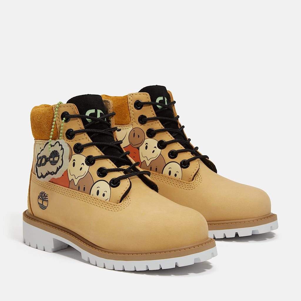 TIMBERLAND JUNIOR "SHADES OF HAPPINESS" PREMIUM 6-INCH WATERPROOF BOOT TB0A6BETEXM
