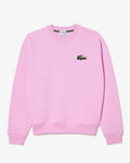 LACOSTE UNISEX LOOSE FIT FLEECE SWEATSHIRT (PINK)
