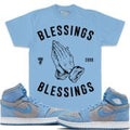MILLION DOLLA MOTIVE / BLESSINGS ON BLESSINGS T-SHIRTS (UNIVERSITY BLUE)