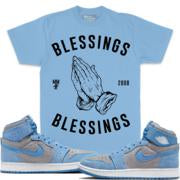 MILLION DOLLA MOTIVE / BLESSINGS ON BLESSINGS T-SHIRTS (UNIVERSITY BLUE)