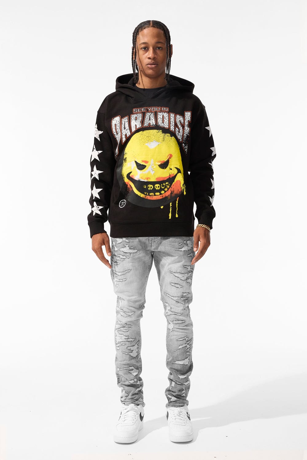 JORDAN CRAIG / BAD INTENTIONS PULLOVER HOODIE (BLACK)