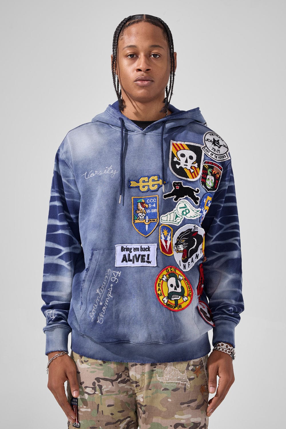 JORDAN CRAIG / WAR ANGEL PULLOVER HOODIE (NAVY)