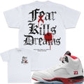 MILLION DOLLA MOTIVE / FEAR KILLS DREAMS T-SHIRT (WHITE)