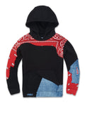 JORDAN CRAIG / PRAISLEY PILLOVER HOODIE (CRIMSON)