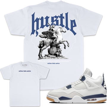 MILLION DOLLA MOTIVE / HUSTLE BUILDS STRONG PEOPLE (WHITE)