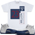 MILLION DOLLA MOTIVE / 24 M$M T-SHIRT FRENCH BLUE (WHITE)