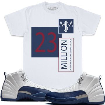 MILLION DOLLA MOTIVE / 24 M$M T-SHIRT FRENCH BLUE (WHITE)