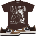 MILLION DOLLA MOTIVE / UNDERRATED T-SHIRT (BROWN)