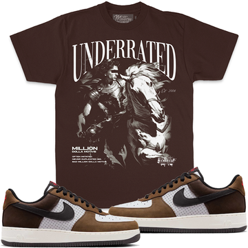 MILLION DOLLA MOTIVE / UNDERRATED T-SHIRT (BROWN)