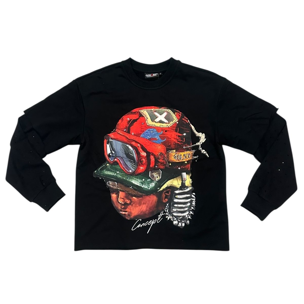 CONCEPT / CAPTAIN LS TEE (BLACK)