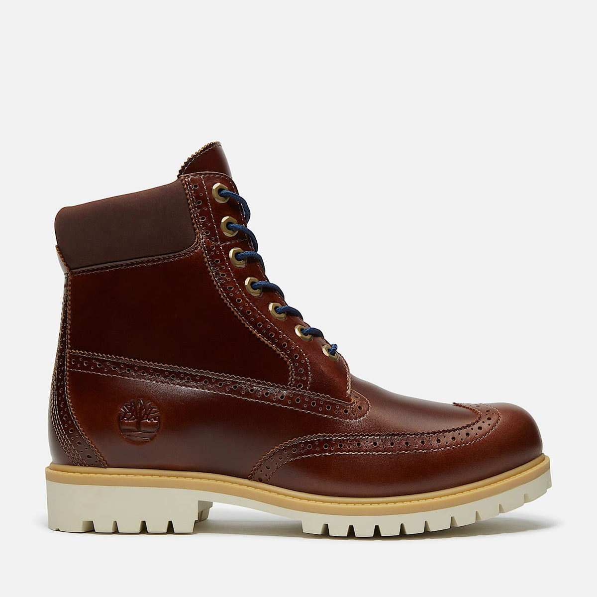 TIMBERLAND PREMIUM 6 IN LACE BROUGE WINGTIPS WP BOOT (BROWN FULL GRAIN) TB0A2A8VEM4