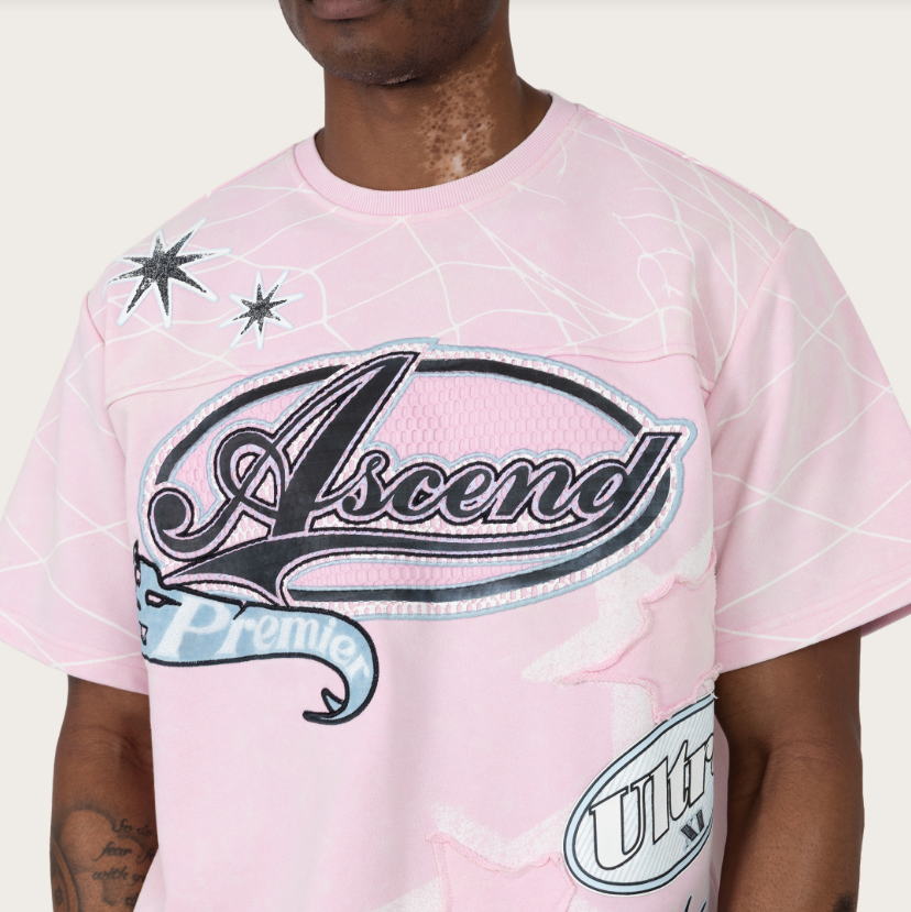 SMOKE RISE ASCEND2-FER TEE (F026S455) PINK