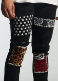 EMBELLISH SUMMIT PATCHWORK DENIM (BLACK PATCH) EMBSUM20-119