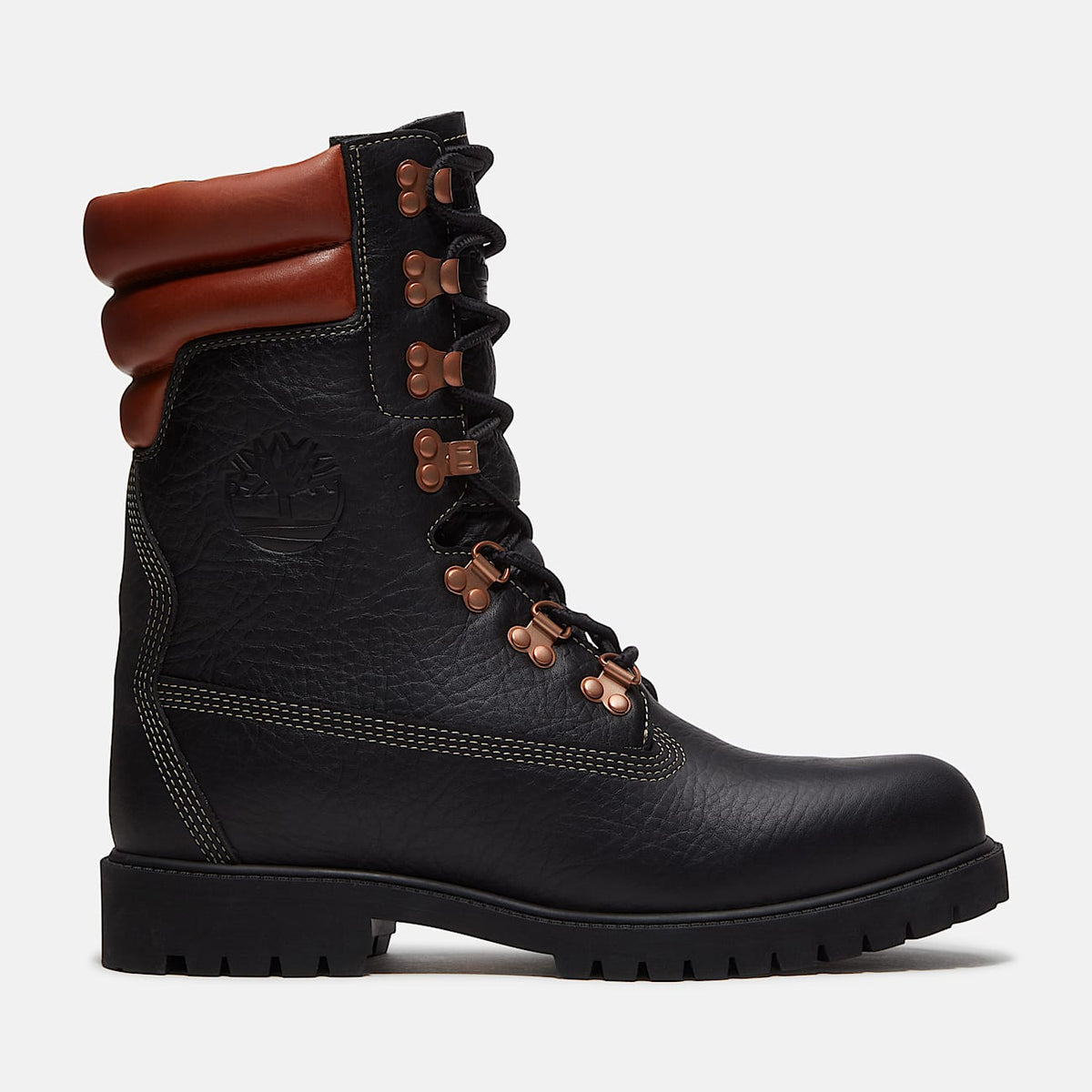 Timberland® Heritage Waterproof Super Boot (Black Full Grain/ Rust) TB0A2QECAME
