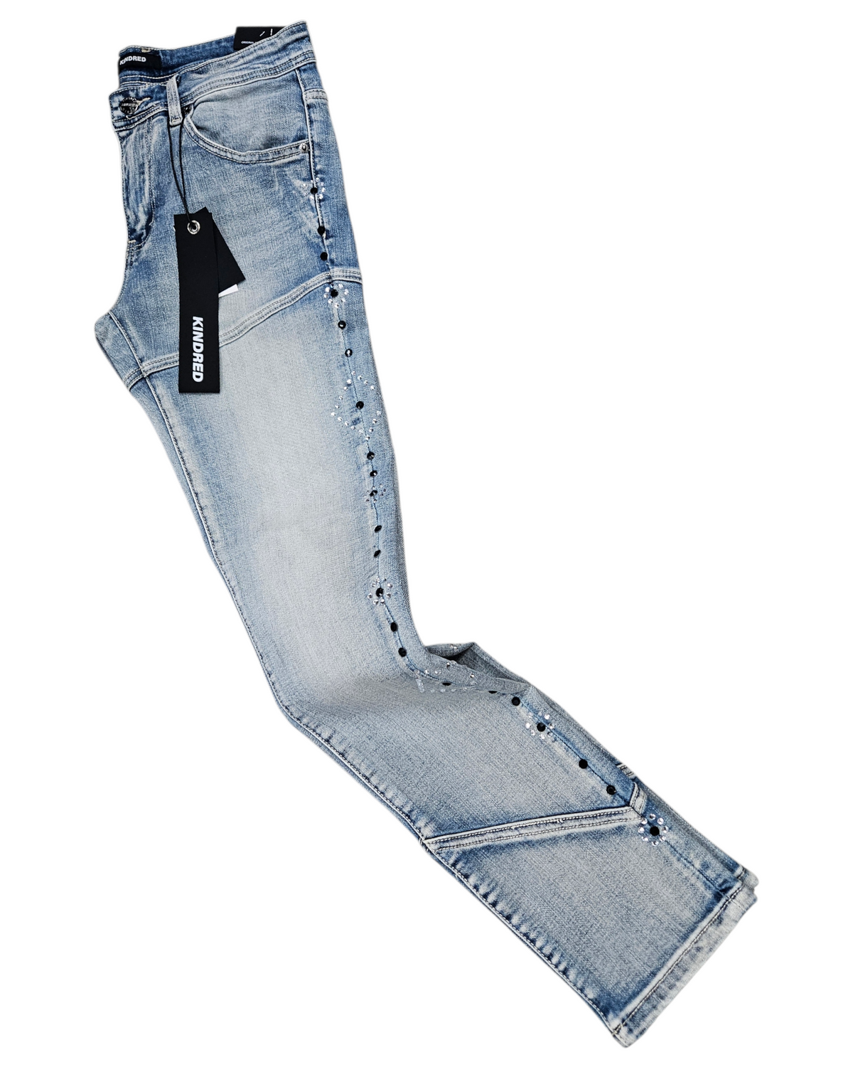 KINDRED / PREMIUM STUDDED SKINNY DENIM (LT. BLUE) KD2212