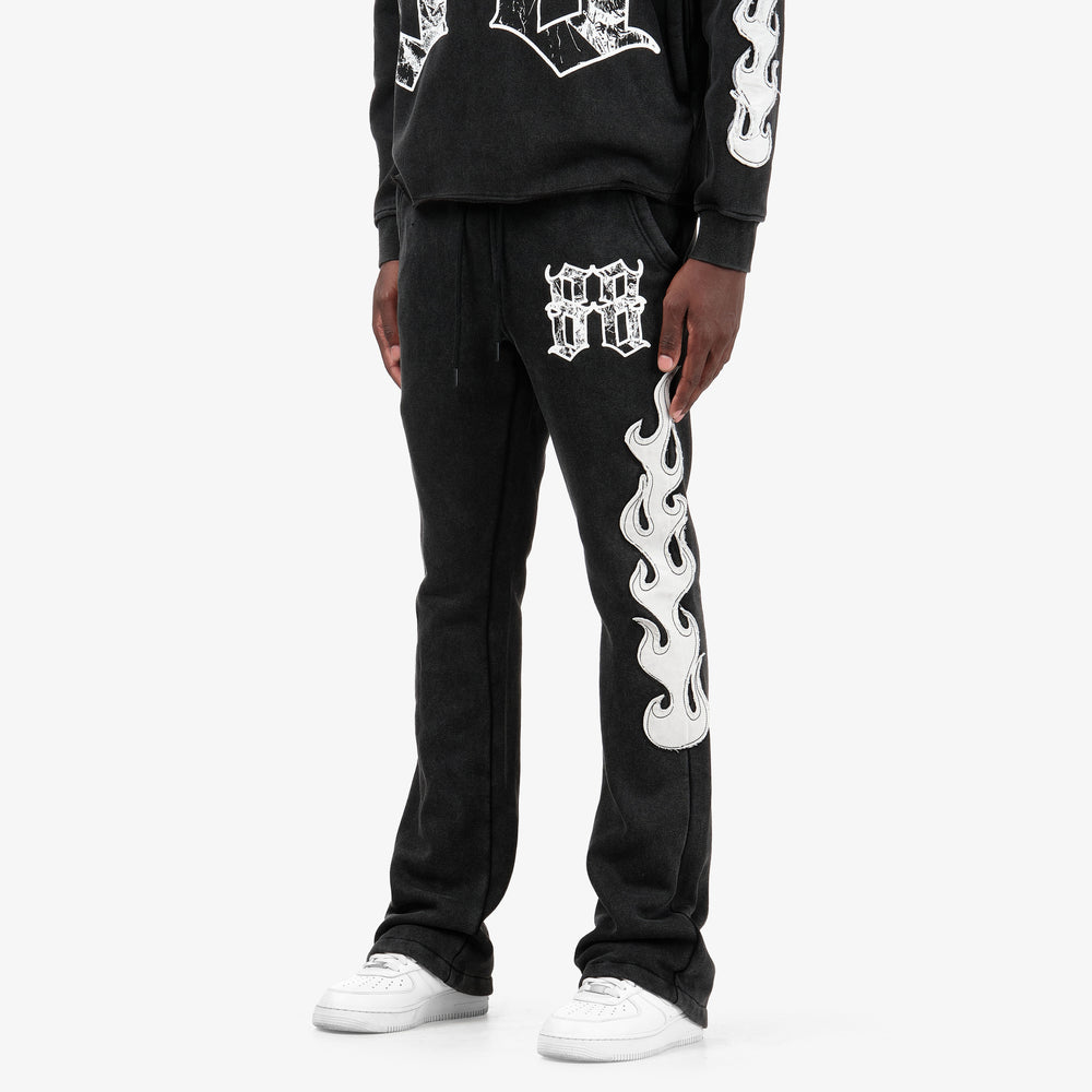 COPPER RIVET BLACK SAINTS FLAME PANTS (BLACK) 631517
