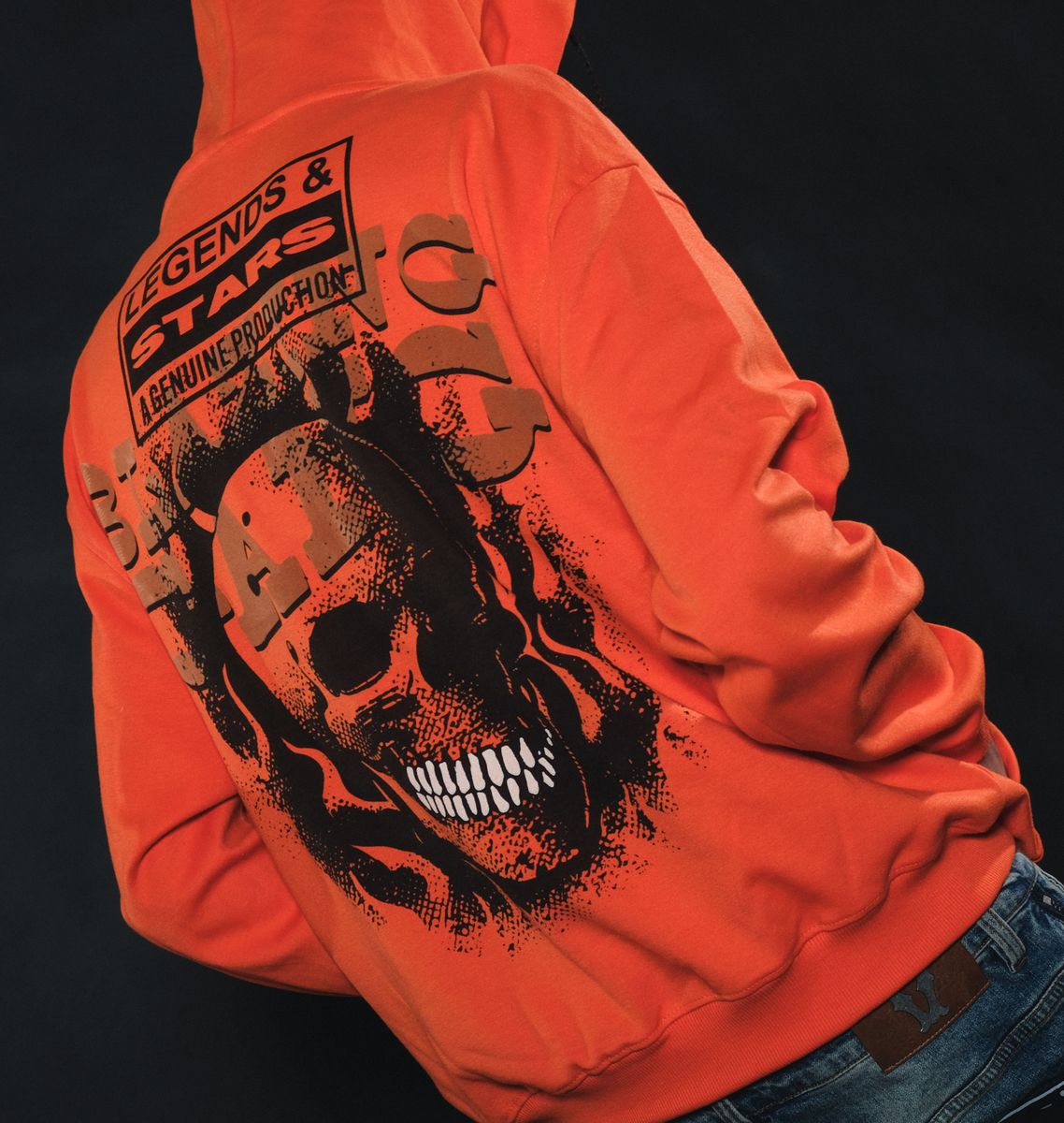 GENUINE BLAZING GANG HOODIE (ORANGE) GN4125