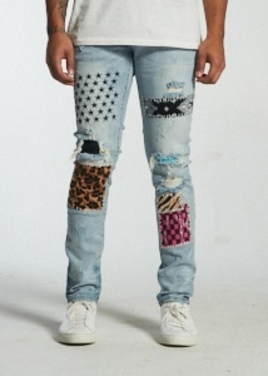 EMBELLISH SUMMIT PATCHWORK ( LIGHT BLUE PATCH) EMBSUM20-118