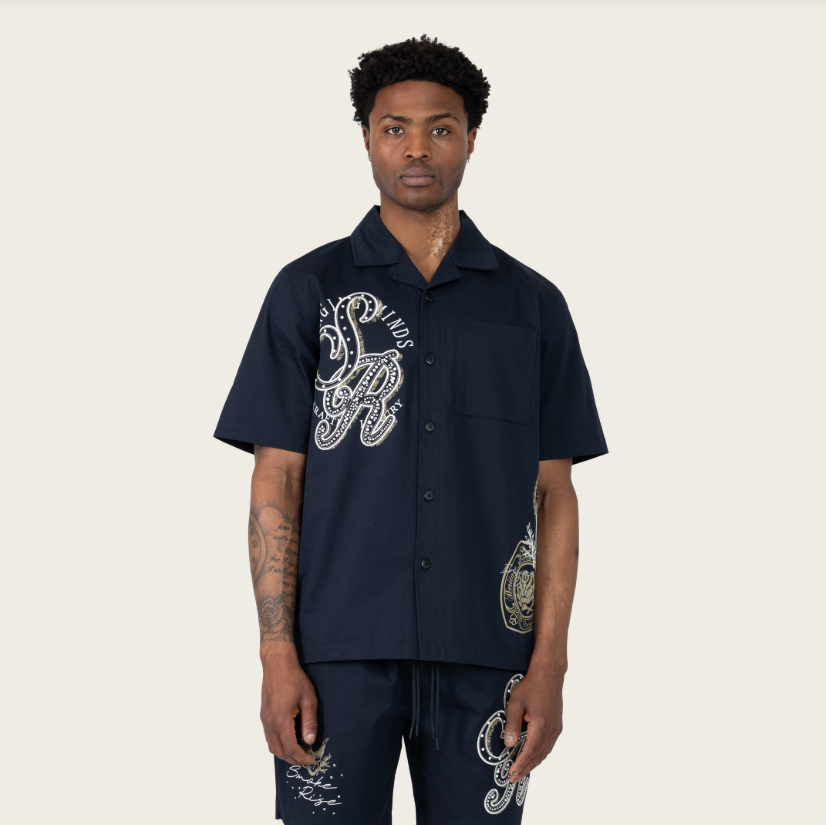 SMOKE RISE VISIONARY WOVEN SHIRT (WH26S445) PEACOAT