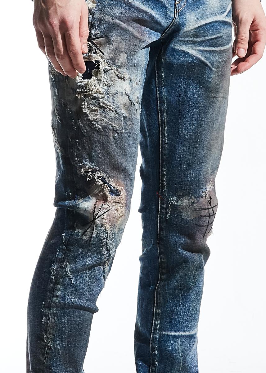 EMBELLISH CLARK STANDARD DENIM (INDIGO PAINT) EMBSP220-115