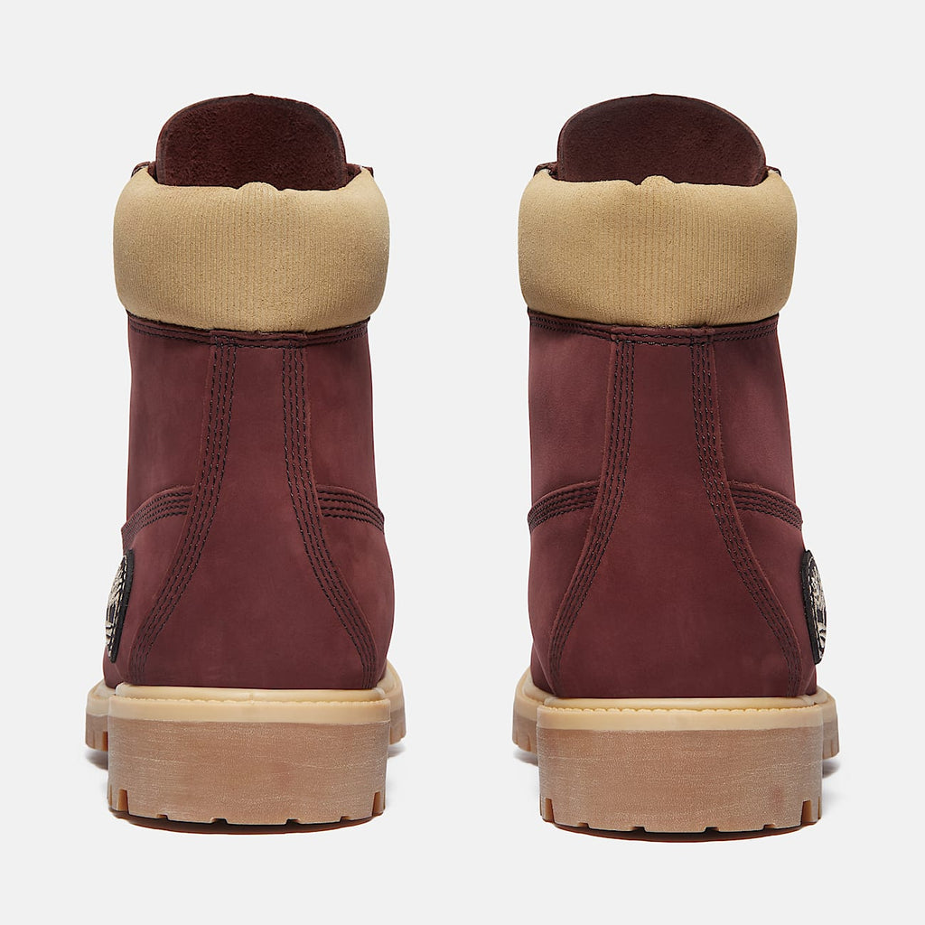 TIMBERLAND PREMIUM 6 INCH WATERPROOF BOOT (BURGANDY NUBUCK) TB0A2P6WEQ3