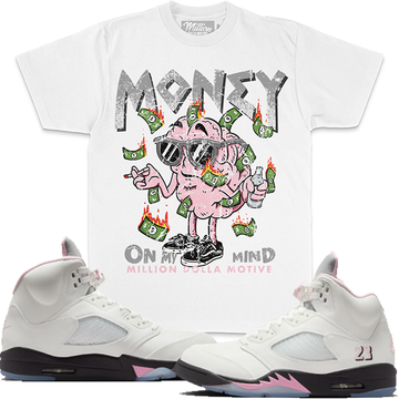 MILLION DOLLA MOTIVE MONEY ON MY MIND TEE (white)