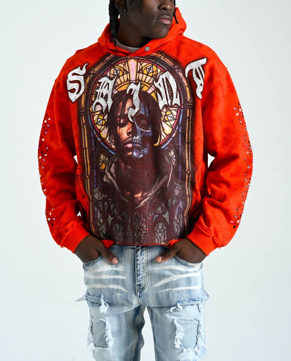 TAKER SAINT HOODIE (RED) T5264