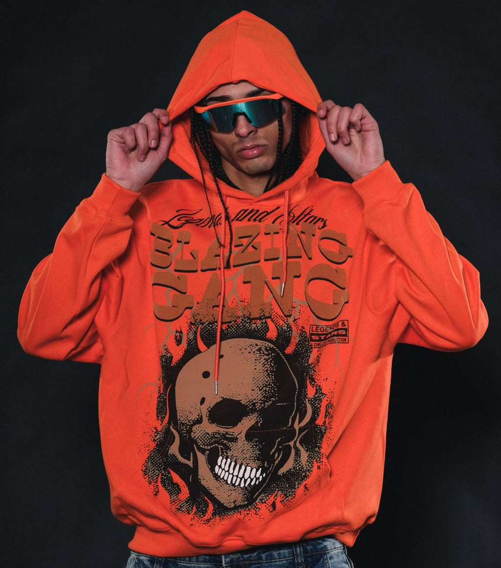 GENUINE BLAZING GANG HOODIE (ORANGE) GN4125