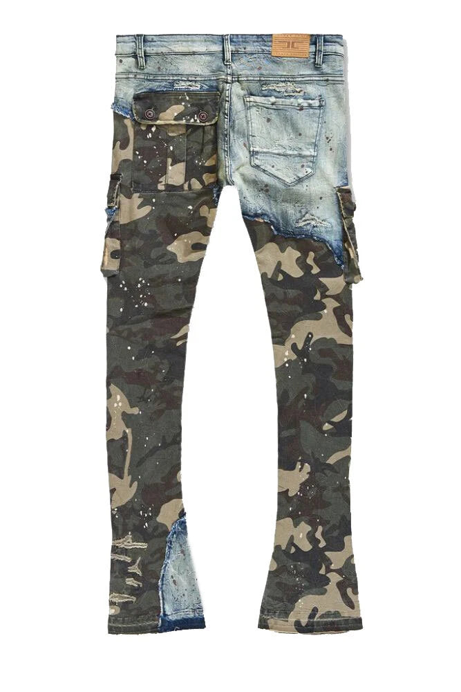 Jordan Craig Ross Stacked Platoon Denim Men's Pants (Woodland) JRF1142C