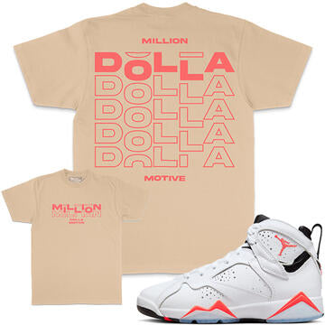 MILLION DOLLA MOTIVE MILLION DOLLA DOLLA DOLLA TEE (KHAKI)