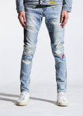 EMBELLISH IRIS BIKER DENIM (BLUE STITCHED) EMBSP221-132