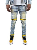 Preme Moto Denim Jeans (Desert Indigo) PR-WB-843