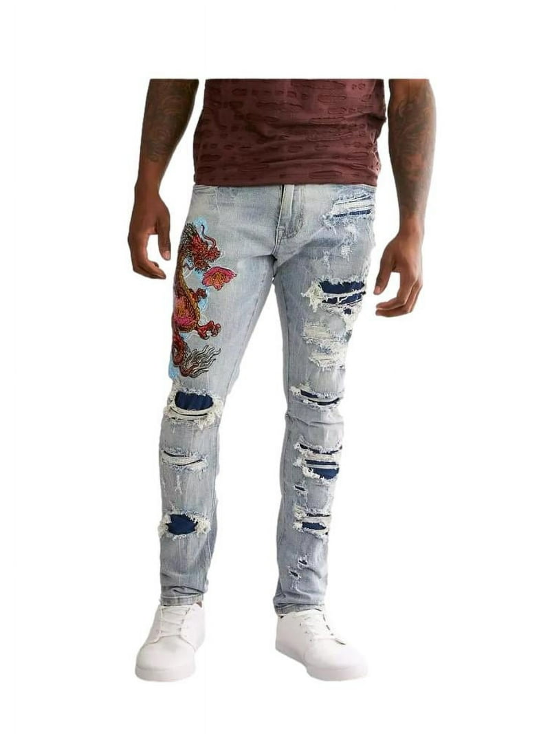 Smoke Rise Taper Stretch Jean (Sunset Blue) JP22628