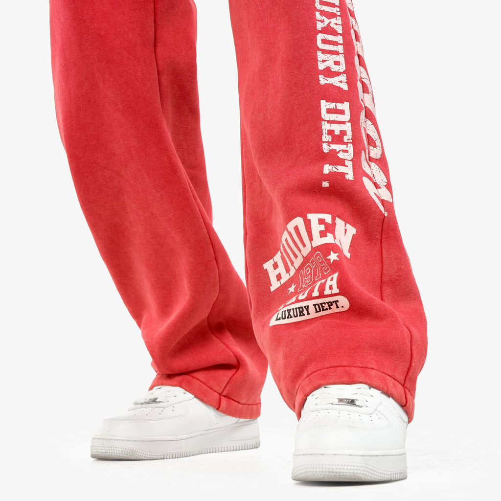 COPPER RIVET SWEATPANTS (RED) 631519R-D