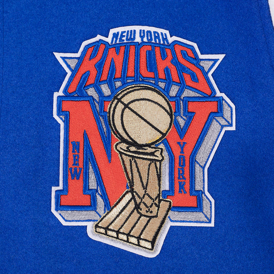 PRO STANDARD NBA NEW YORK KNICKS MEN'S VARSITY JACKET BNK6517783