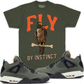 MILLION DOLLA MOTIVE FLY BY INSTINCTS TEE (OLIVE)