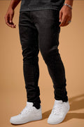 JORDAN CRAIG SLIM TAPER FIT MAGIC CITY DENIM SEAN COLLECTION (JET BKACK) JS2440A