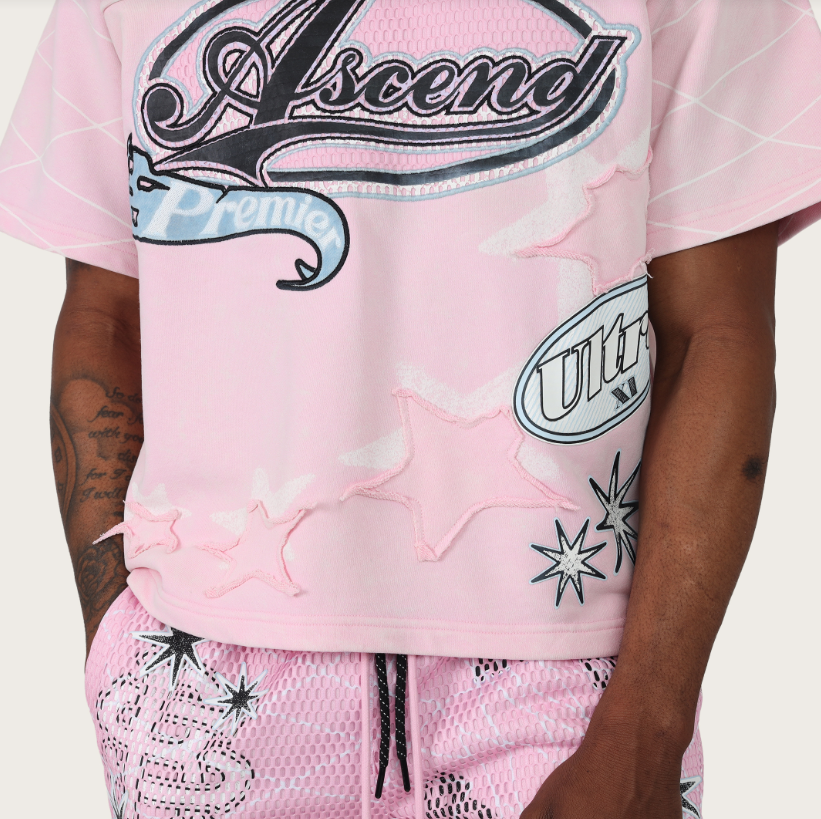 SMOKE RISE ASCEND2-FER TEE (F026S455) PINK