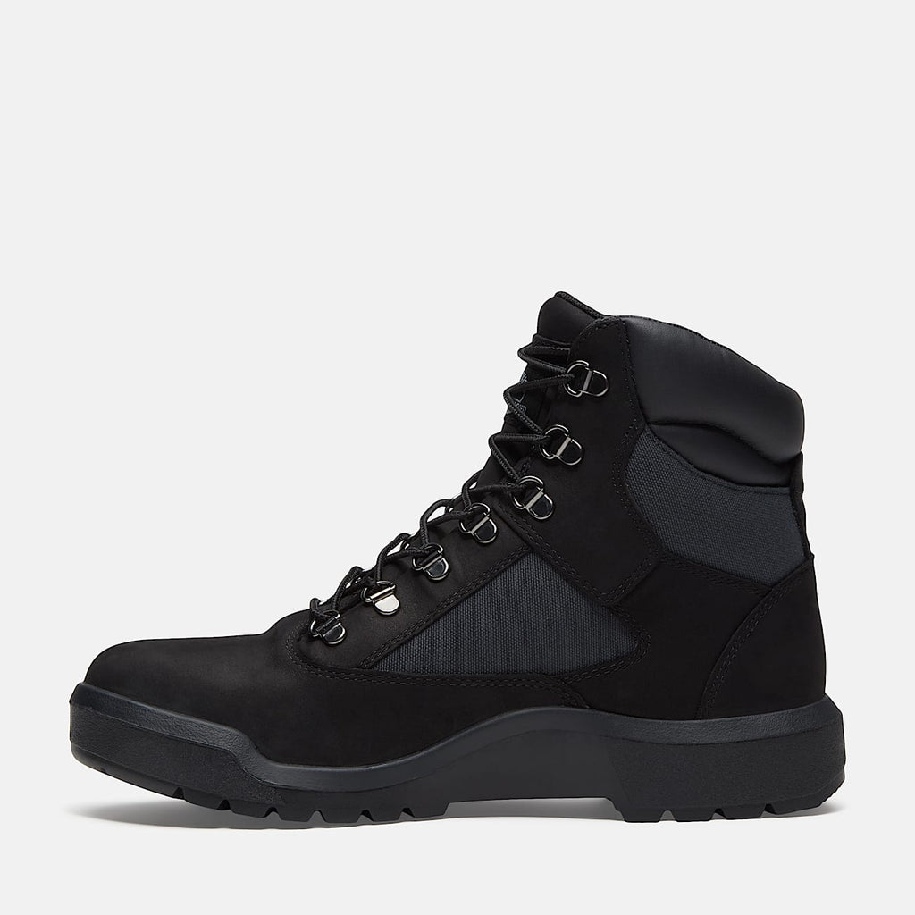 Timberland Men's Waterproof Mid Field Boot (Black Nubuck)