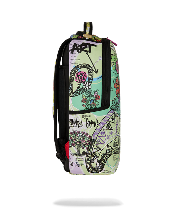 SPRAYGROUND NEW YORK BOTANICAL GARDEN COLLAB - GARDEN MAP DOODLES BACKPACK B9537