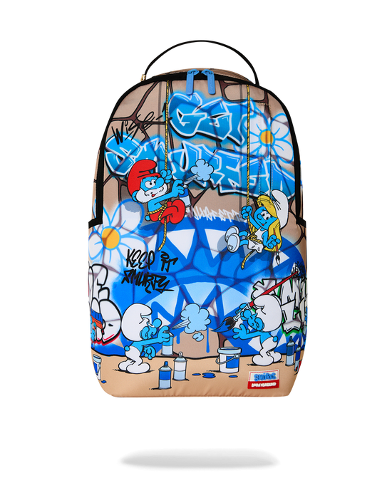 SPRAYGROUND SMURFS BIG MURAL BACKPACK B9084