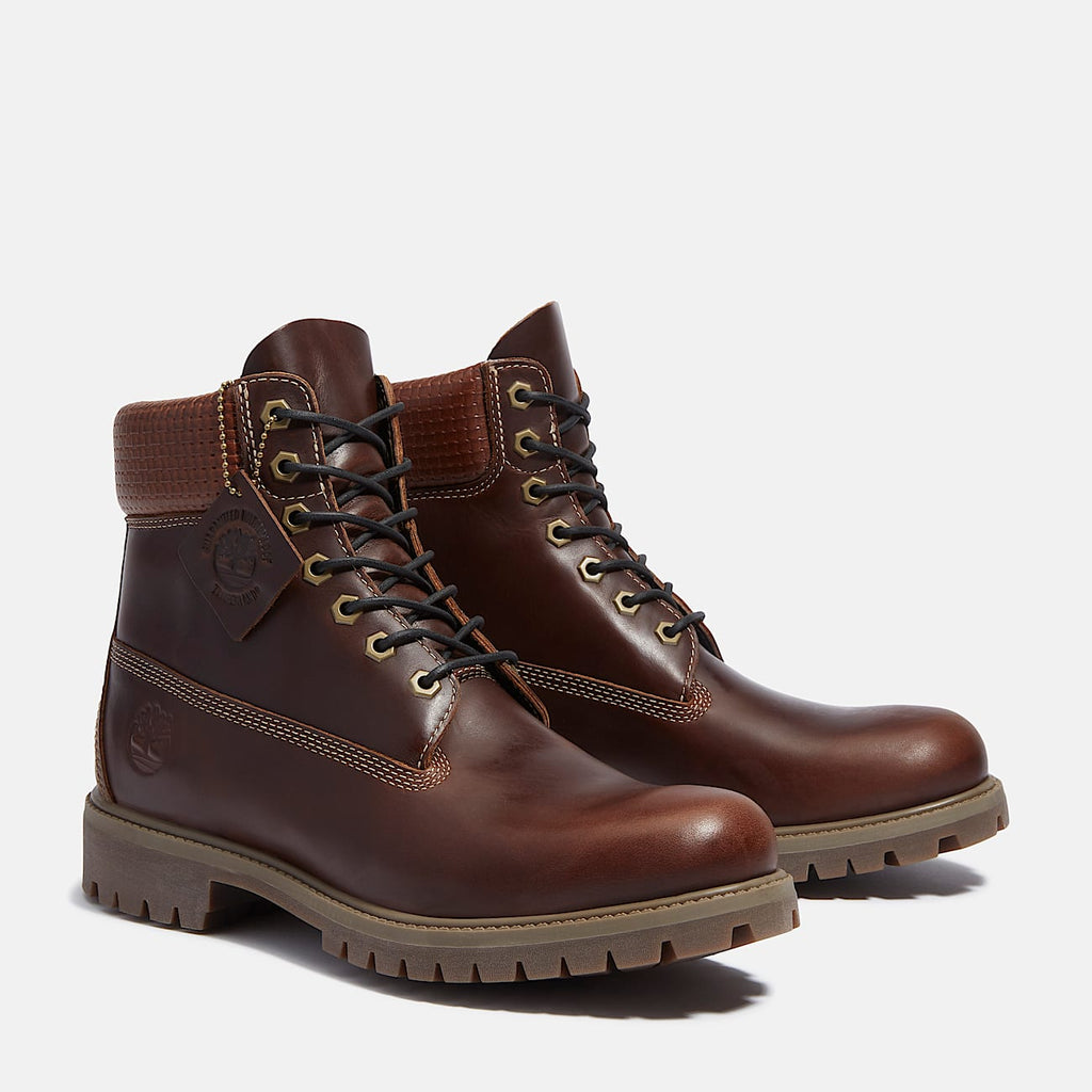 TIMBERLAND PREMIUM 6 INCH WATERPROOF BOOT (BROWN FULL GRAIN) TB0A2P6WEIU