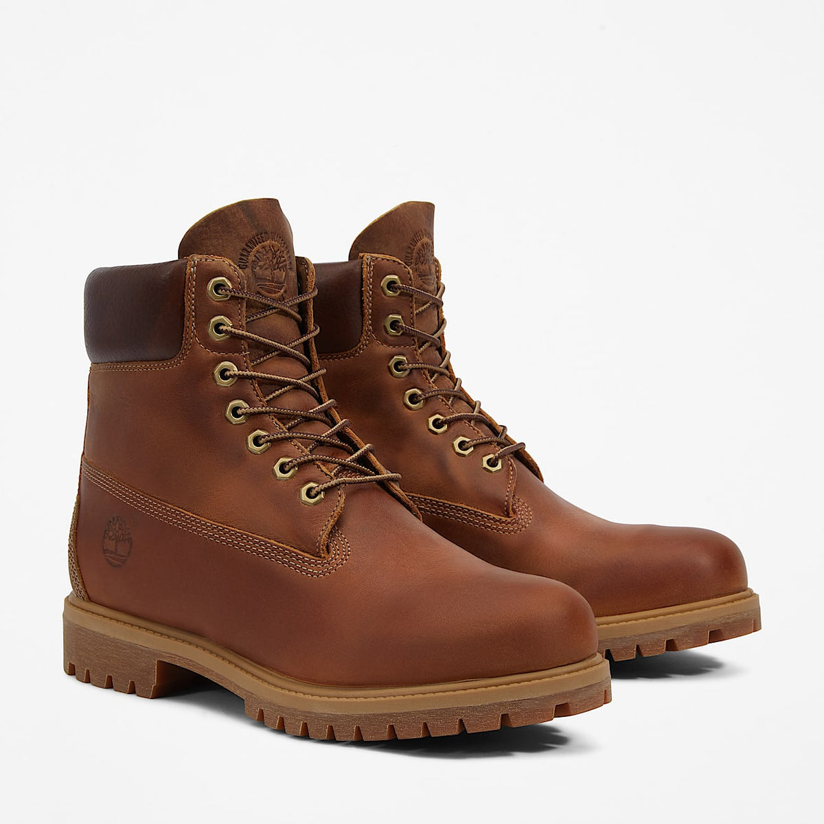 TIMBERLAND PREMIUM 6 INCH WATERPROOF HERITAGE BOOT (MEDIUM BROWN NUBUCK) TB127094214