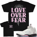 MILLION DOLLA MOTIVE LOVE OVER FEAR TEE (black)