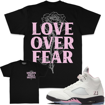 MILLION DOLLA MOTIVE LOVE OVER FEAR TEE (black)