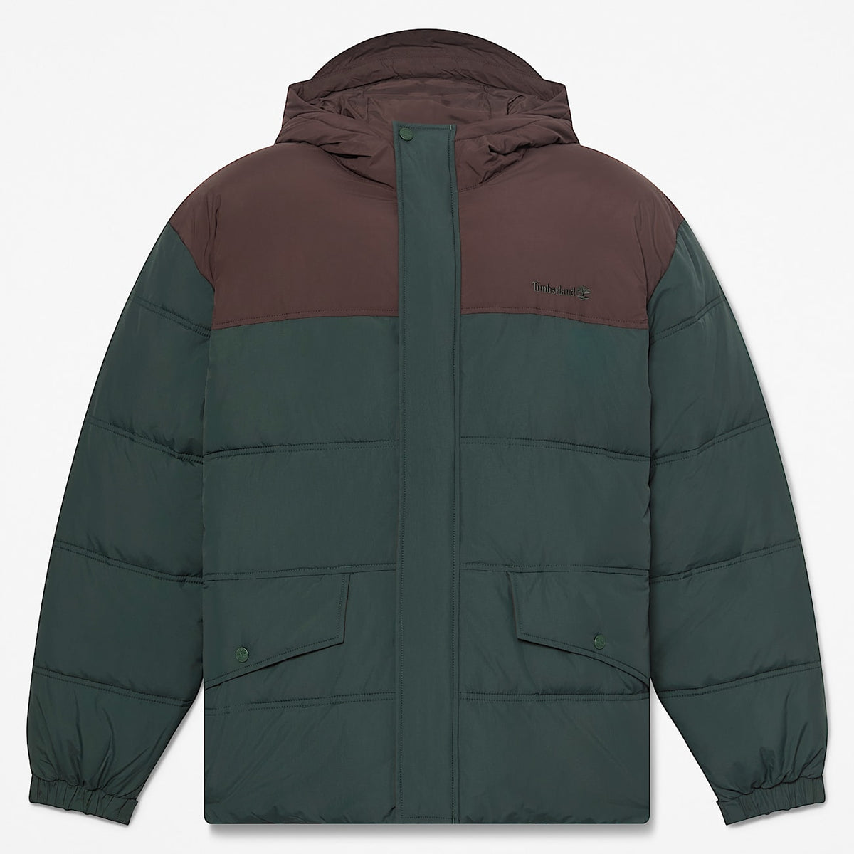 TIMBERLAND WATER REPELLENT PUFFER JACKET (DARK GREEN/BROWN) TBC0YH71AKI