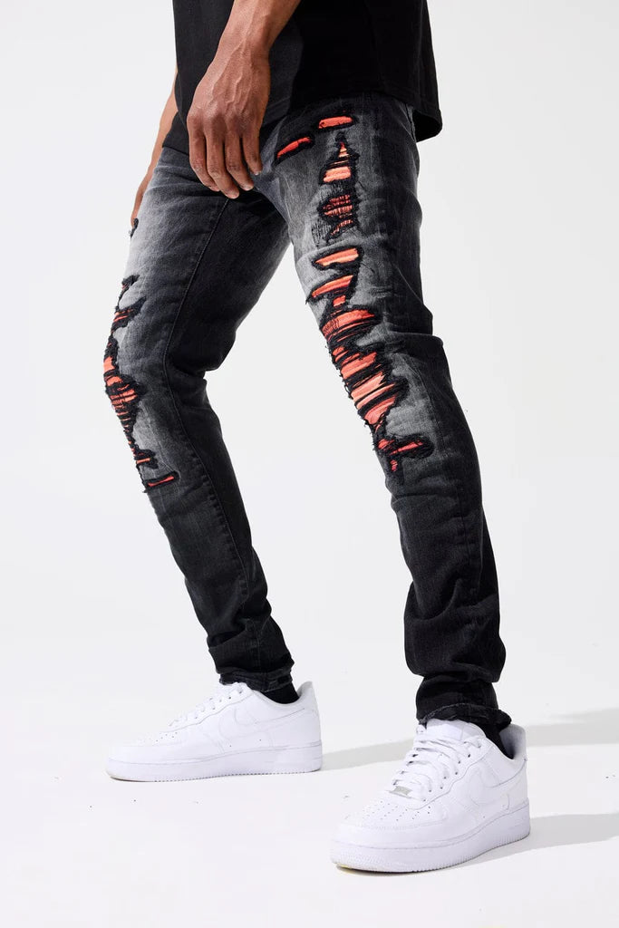 JORDAN CRAIG ROSS FIT  SEE YOU IN PARADISE DENIM (INDUSTRIAL BLACK) JR3202