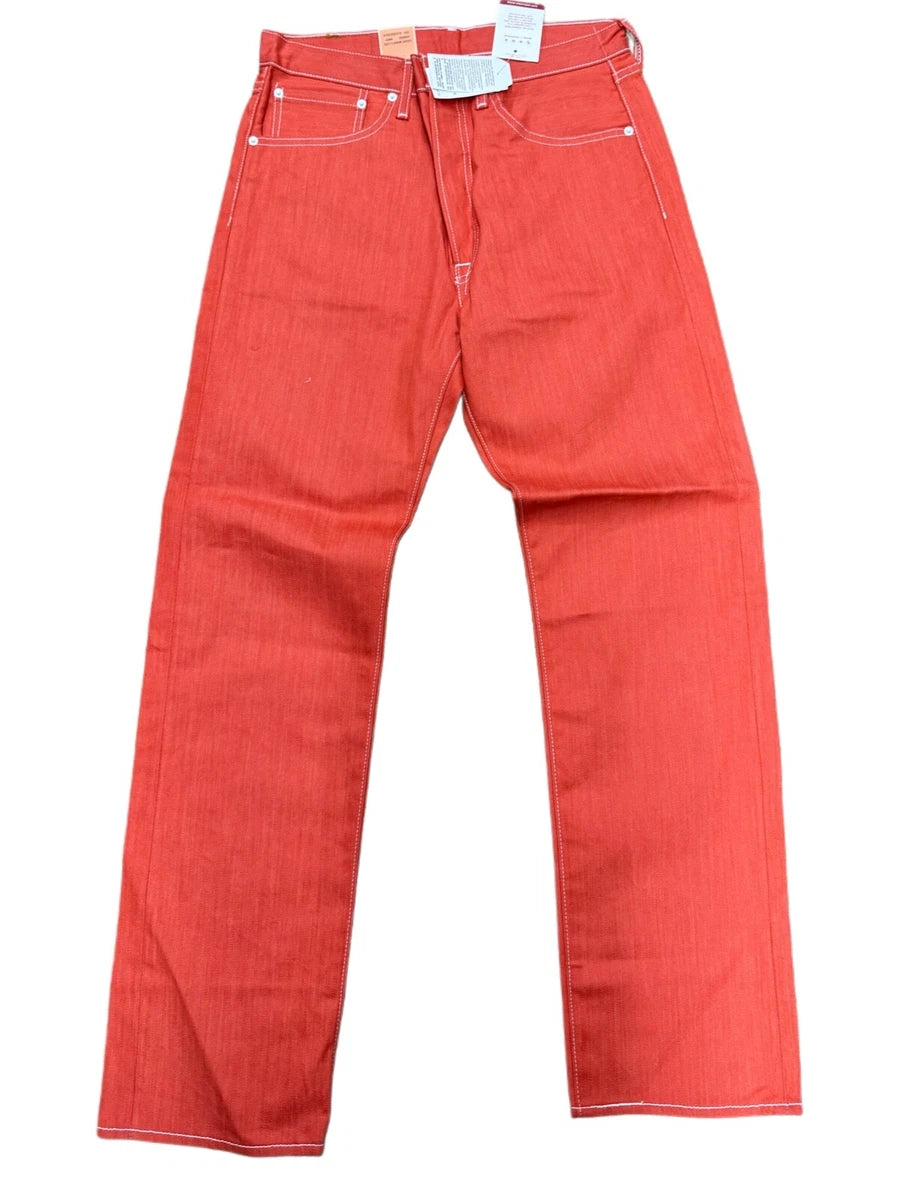 LEVI'S STRAUSS & CO- 501 ORIGINAL SHRINK TO FIT ORANGE RED 005012405