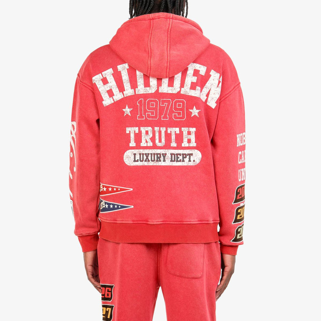 COPPER RIVET HOODIE (RED) 631019R-D